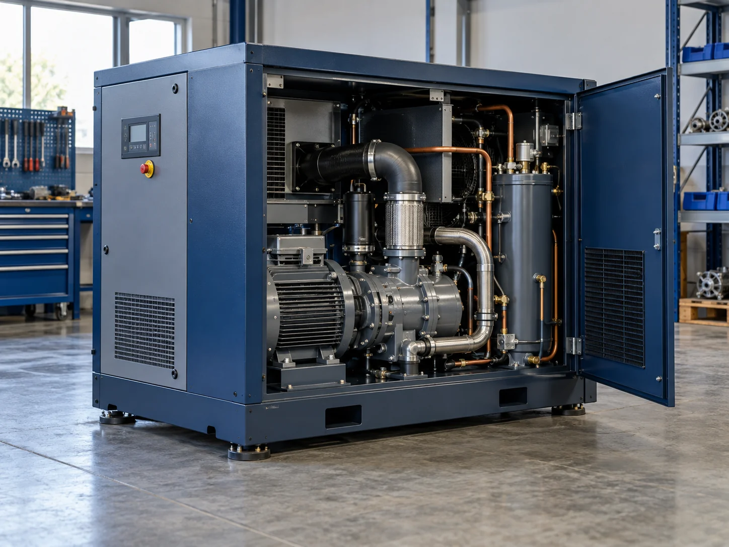Unit screw compressor